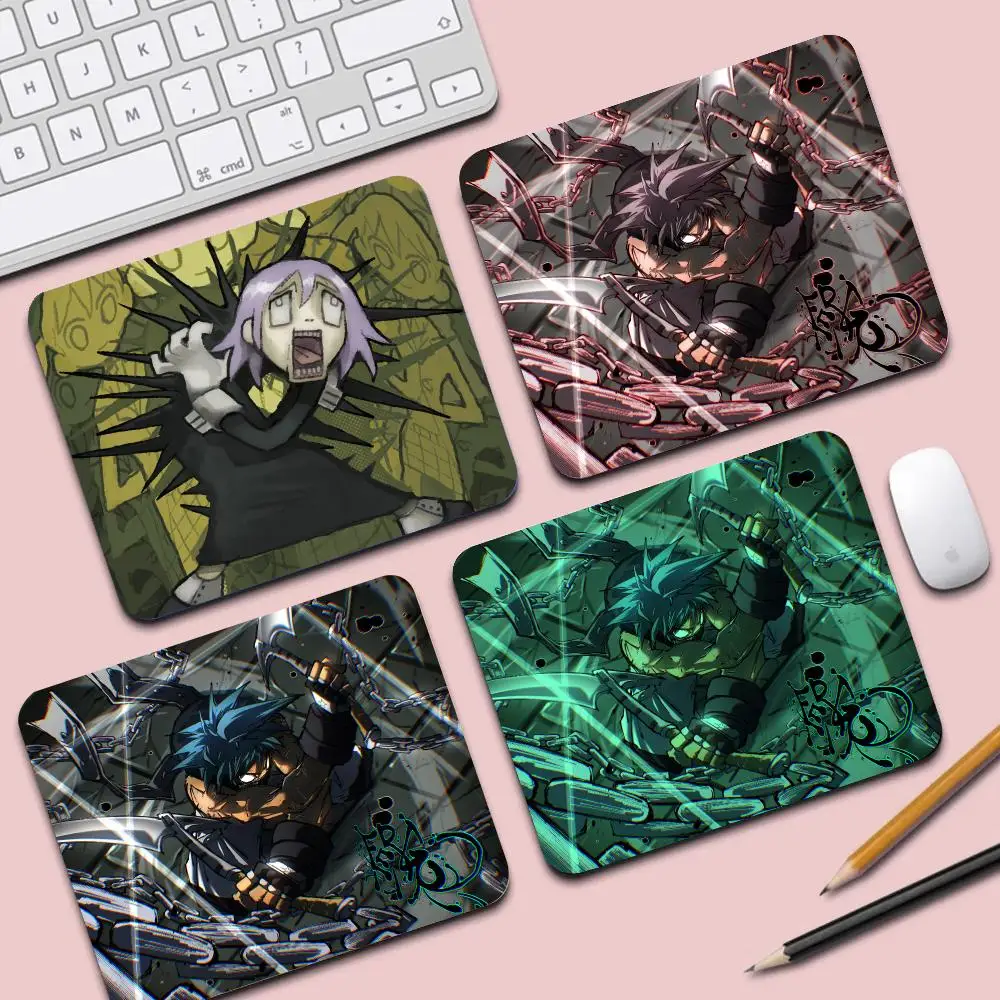 S-Soul E-Eater Small Mouse Pad Thickened Mouse Pad Desk Pad Desktop Computer Keyboard Wireless Mouse Boy Girl Gift for CS DOTA