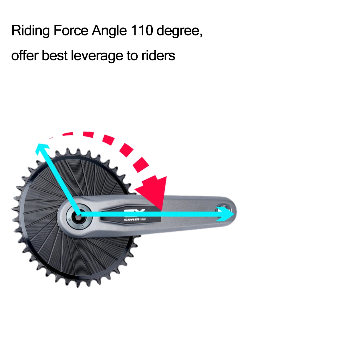 Stone 26T-40T Oval Chainring for SRAM AXS 12S