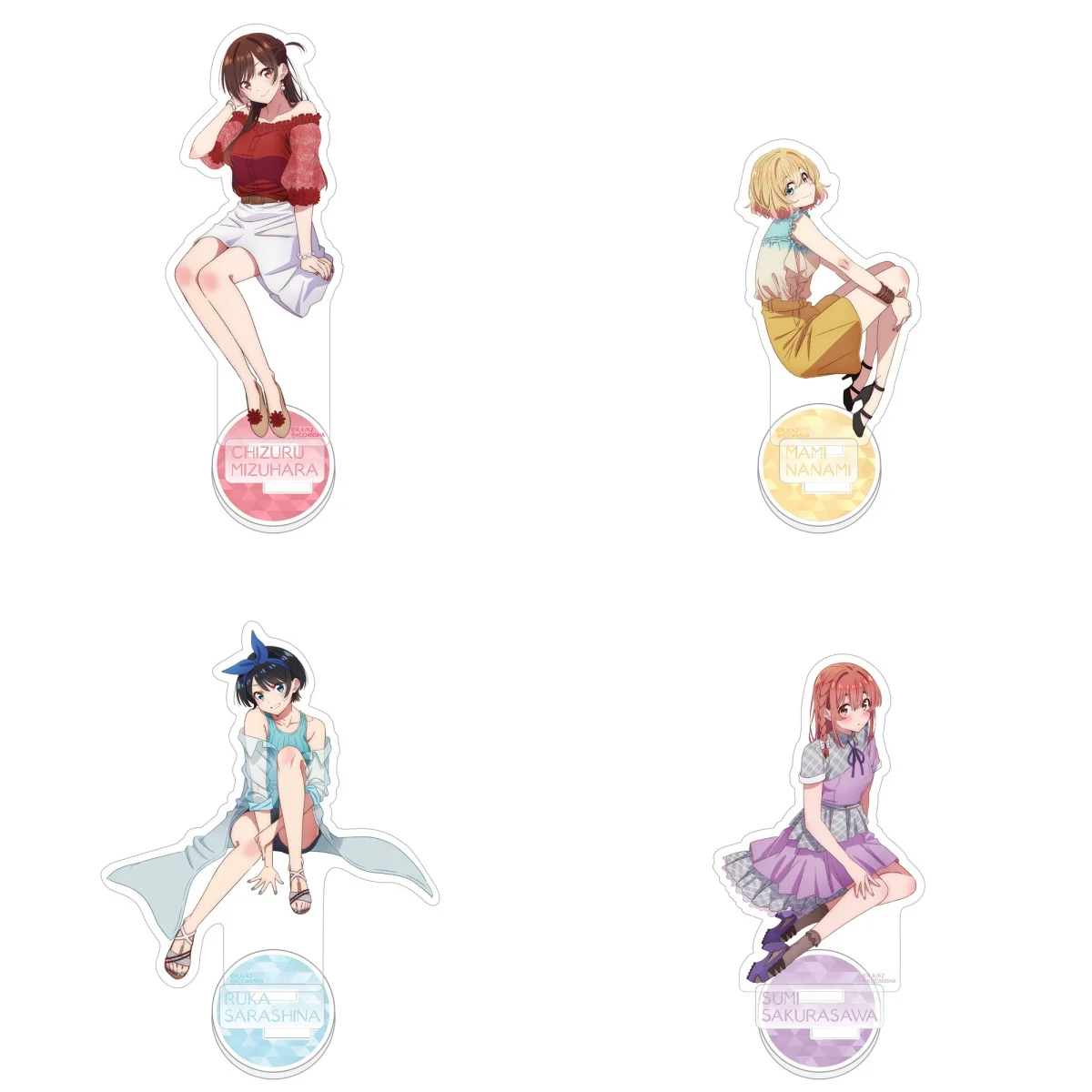 

15cm Anime Rent A Girlfriend Acrylic Stand Cosplay Characters Ornament Accesorios Goods Collection Christmas Gifts
