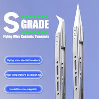 Mechanic SM-11 SM-17 S-grade Flying Wire Ceramic Tweezers High Precision Insulation Non-magnetic Anti-Static Special Tweezers