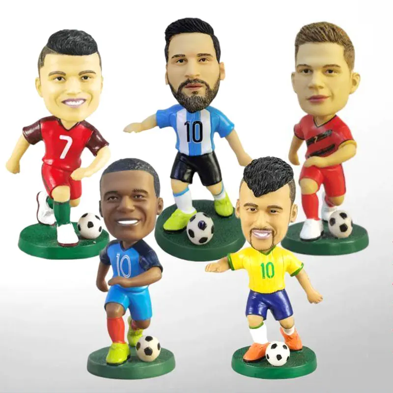 

Футбольная звезда, слепая коробка, игрушечная фигурка, модели Месси Неймар Криштиану Роналду, украшение для рабочего стола, Коллекционная игрушка, украшения для автомобиля, подарок