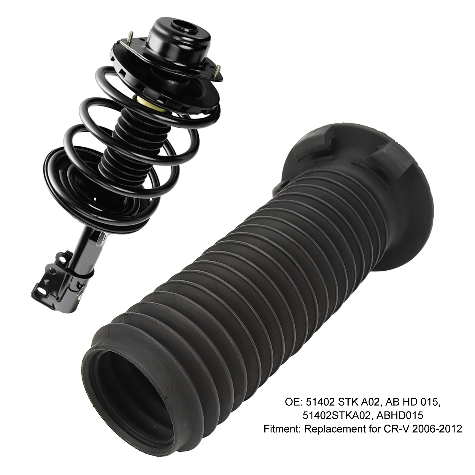 51402STKA02 ABHD015 Front Shock Absorber Boot Rubber Reduce Vibration 51402 STK A02 Shock Strut Bellow for CR‑V 2006‑2012