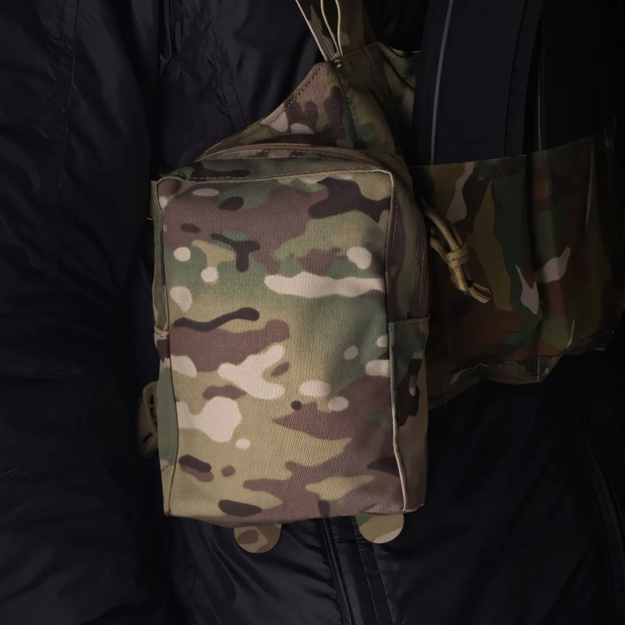 Wosport Lightweight GP Pouch Cordura MOLLE Mount Dual Zipper Closure Drainage Hole for Airsoft Outdoor Gear Storage Organizer