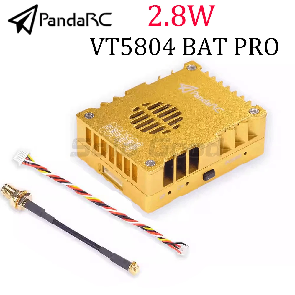 PandaRC VT5804 BAT PRO 2.8W VTX 4.9Ghz 5.8G 6Ghz Adjustable Video TX Transmitter High Power Long Range RC FPV Racing Drone