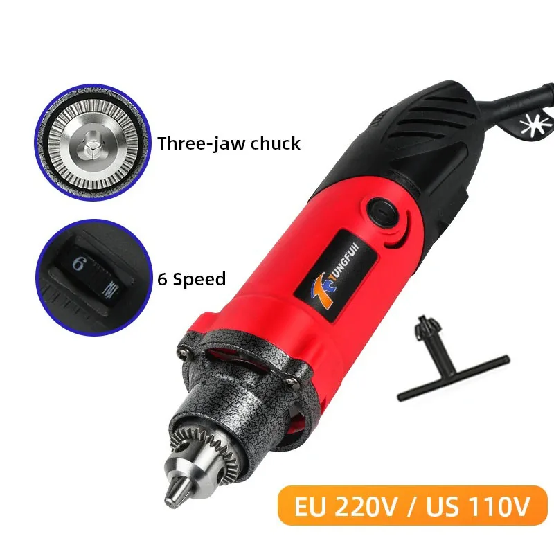 Diy Mini Electric Drill Metalworking Drilling Machine Polishing Engraver Electric Wood Machine Power Tools Grinding Wheel