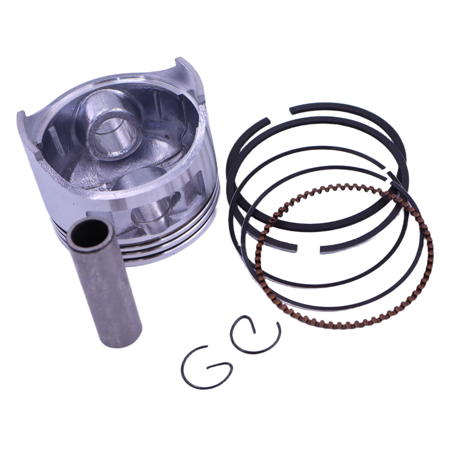 

Generator parts 177F GX270 piston assembly including piston + ring + pin + spring clip Engine parts Made in China