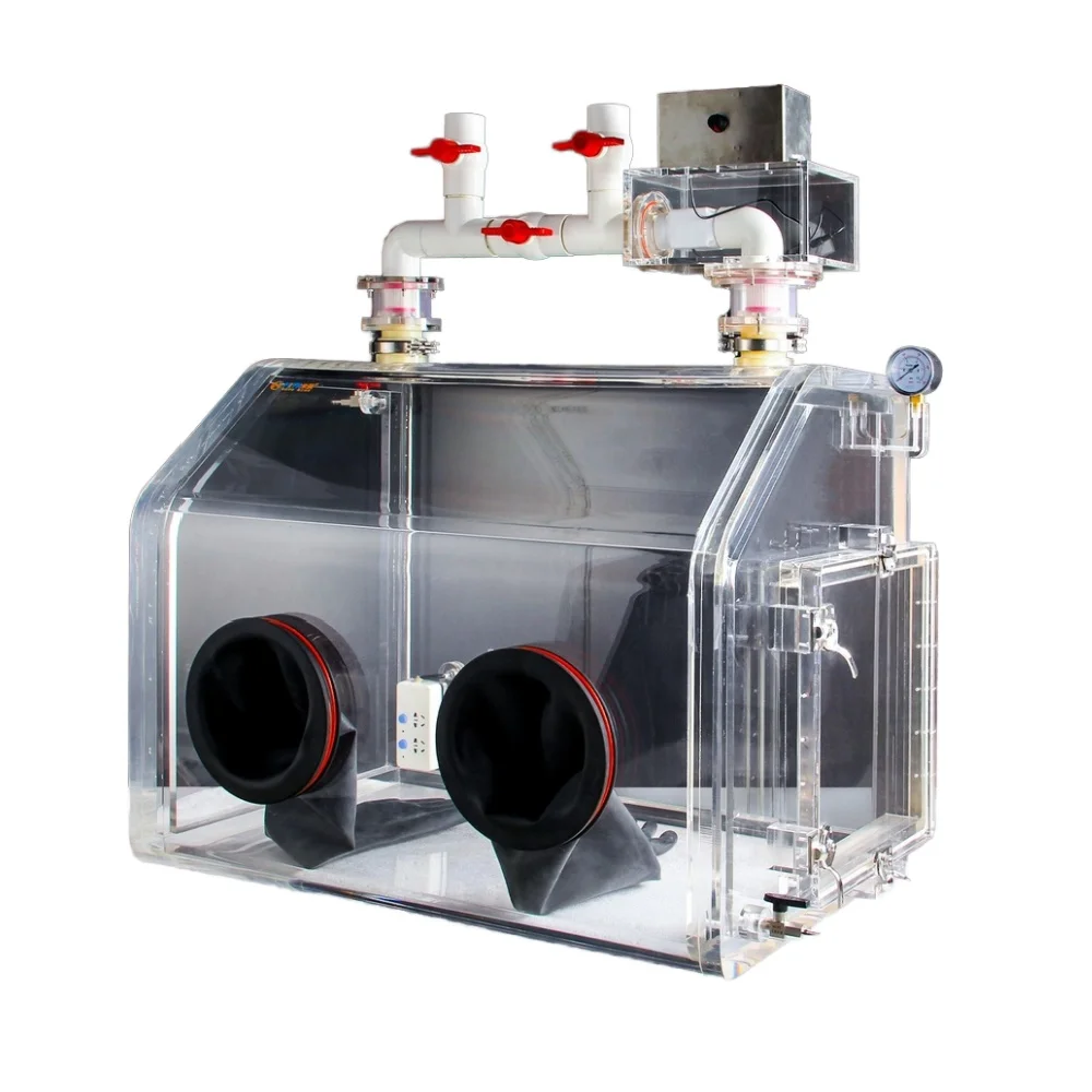 

MITR Laboratory Transparent Acrylic Glove Box With Customized Chamber Size