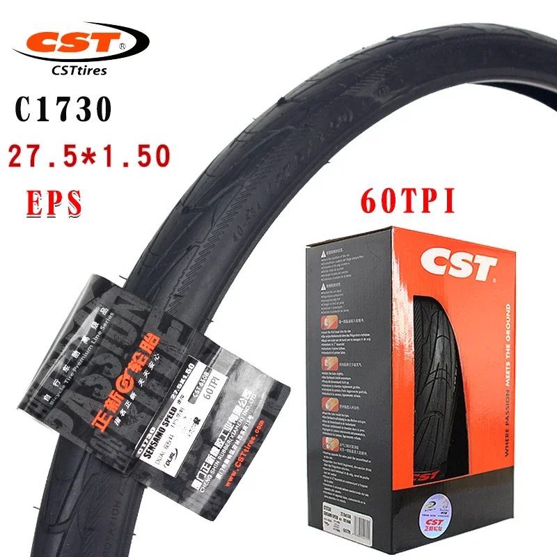 CST bicycle tire c1730 mountain bike EPS stab proof 27.5x1.5 semi smooth tire 60TPI City Bicycle outer tire