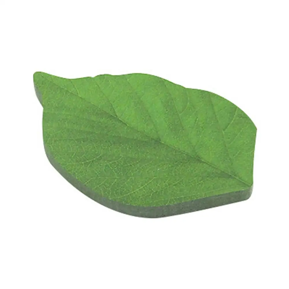 Bloc de notas portátil con forma de hoja simulada para mesa de comedor, decoración del refrigerador, 50 hojas