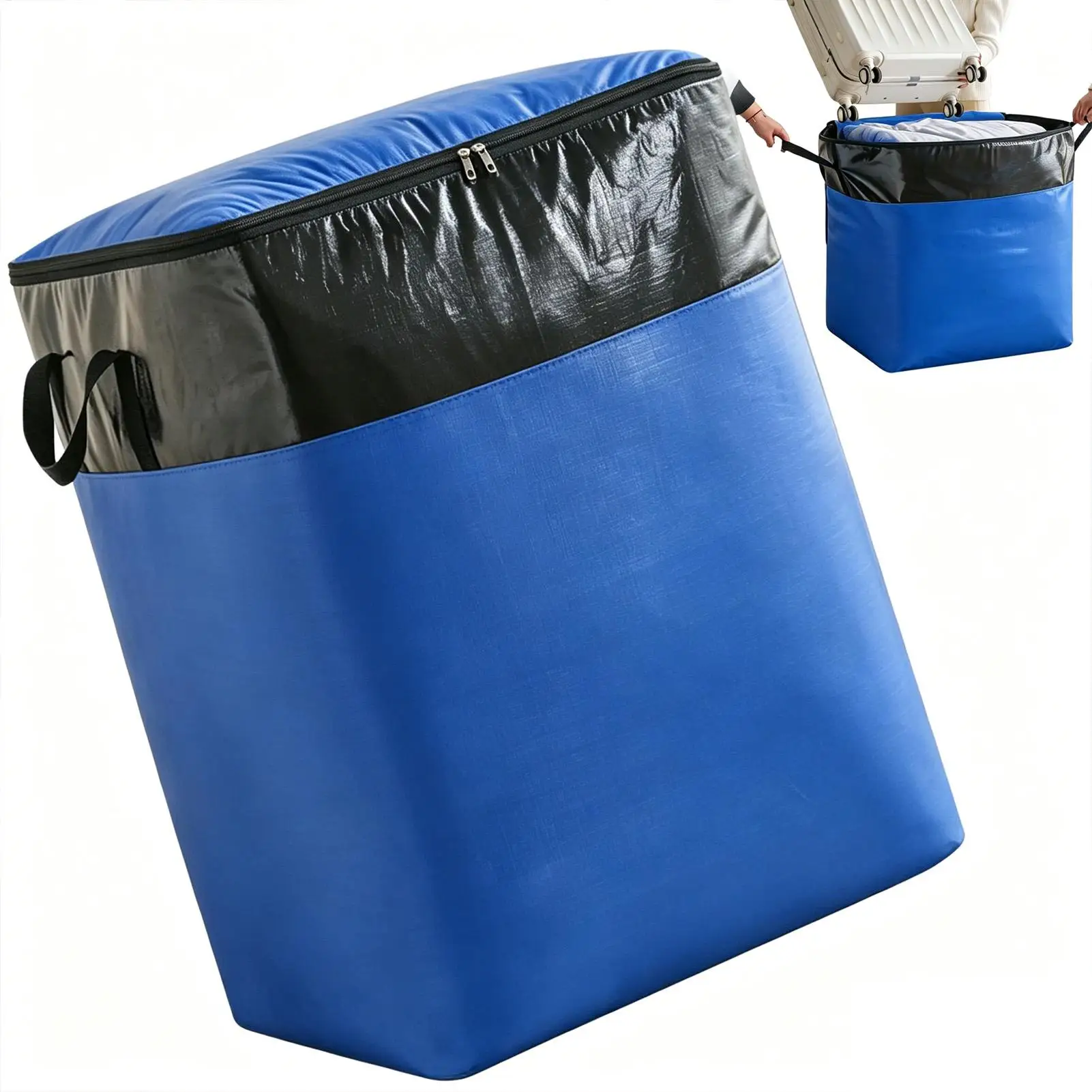 140L Transfer Storage Wear-resistant Bag Large Capacity Foldable Moving Bag Thickened Eco-friendly Luggage Bag