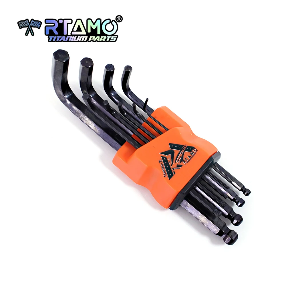 Juego de llaves de perno RTAMO T10-T50 con cabeza Torx o cabeza hexagonal