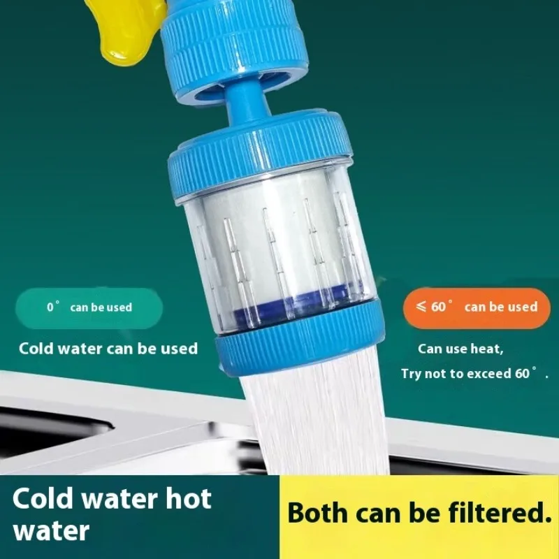 

Смеситель для воды, бытовой кухонный домашний смеситель 360° ° Вращающийся мини-кухонный фильтр для очистки водопроводной воды, фильтрующий картридж