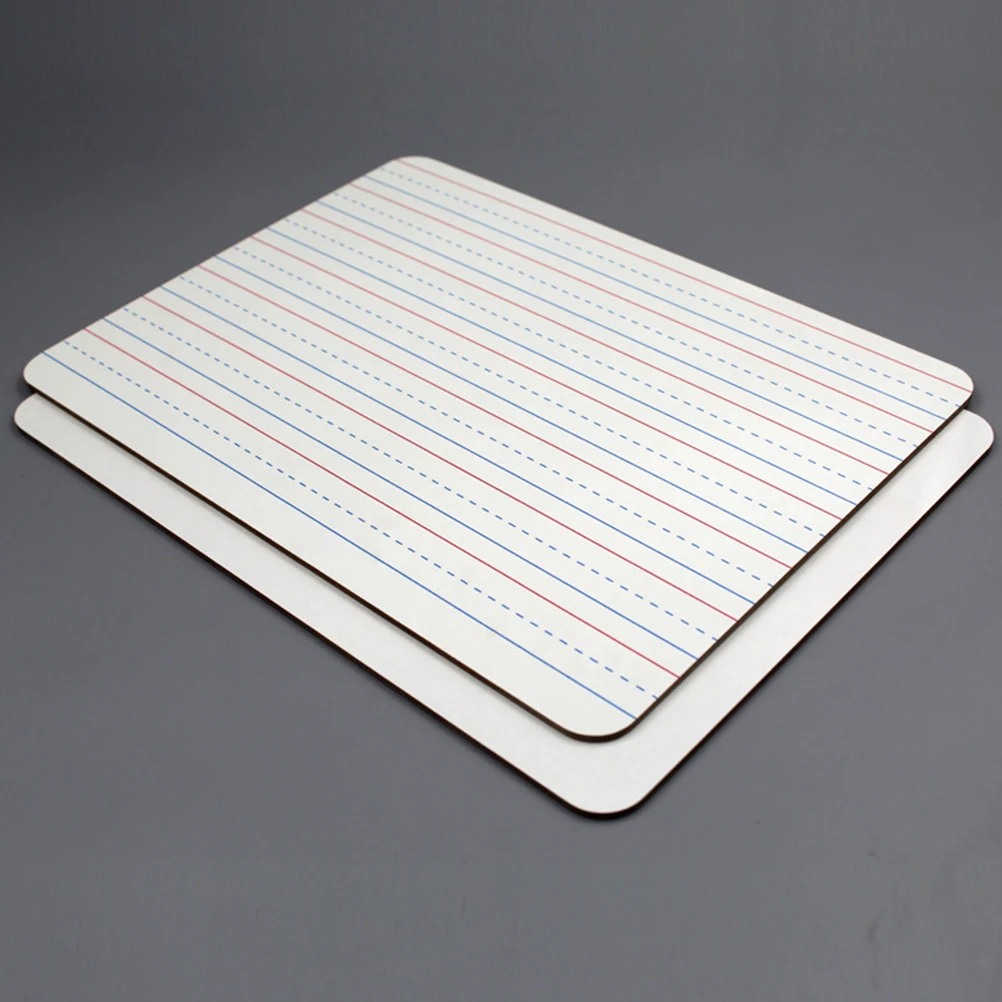 Tableau d'écriture Portable effaçable à sec pour étudiants, 2 pièces, tableau blanc de table, bloc-notes, tableaux mathématiques