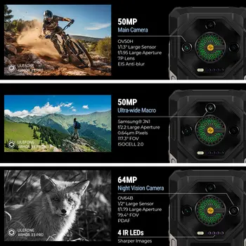 【Světová premiéra】Odolný telefon Ulefone Armor 33 Pro 5G, 25500 mAh, 512 GB ROM, 120 Hz, 6,59”, 3,4”, zadní displej, NFC, Android Smartphone 10 nejlepší prodej nejlepší telefon - №10