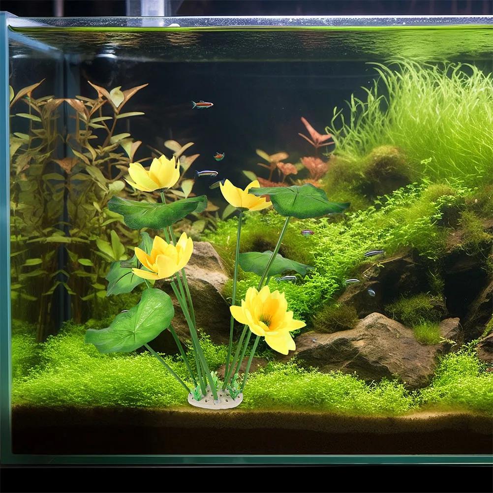 

2Pcs Aquarium Water Grass Scaping Lifelike Artificial Plants Wear-Resistant Plastic Fish Tank Decor for Vibrant Underwater