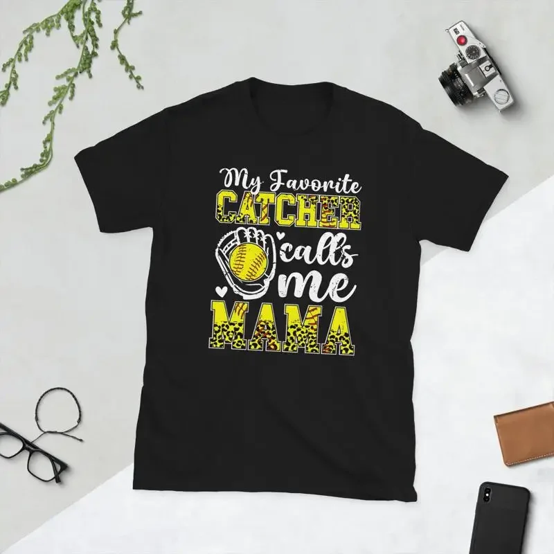 Softball Catcher Mom Proud Mama T Shirt