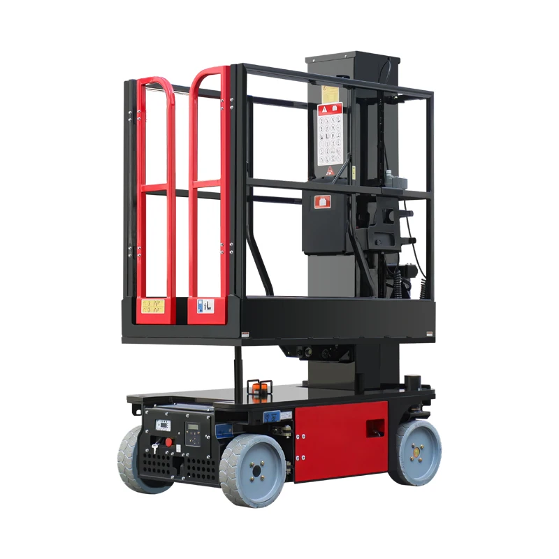 High Quality 8 Meters Single Mast Self Propelled Vertical Mast Lifts Self-Propelled Vertical Telescoping Mast Lift Work Platform