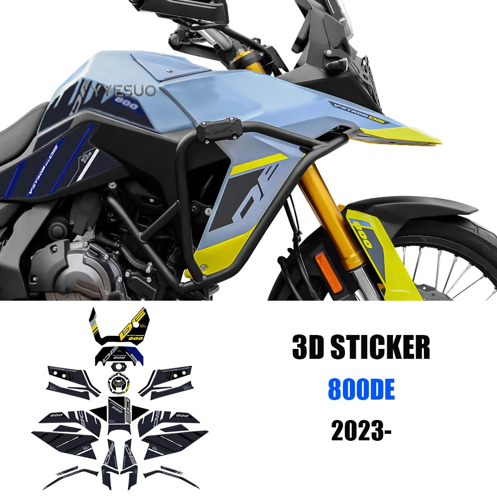 V Strom 800DE Accessories 3D Sticker Protection Decals for SUZUKI V Strom 800DE 800 DE Retrofit Parts V-STROM 800 DE Sticker Kit