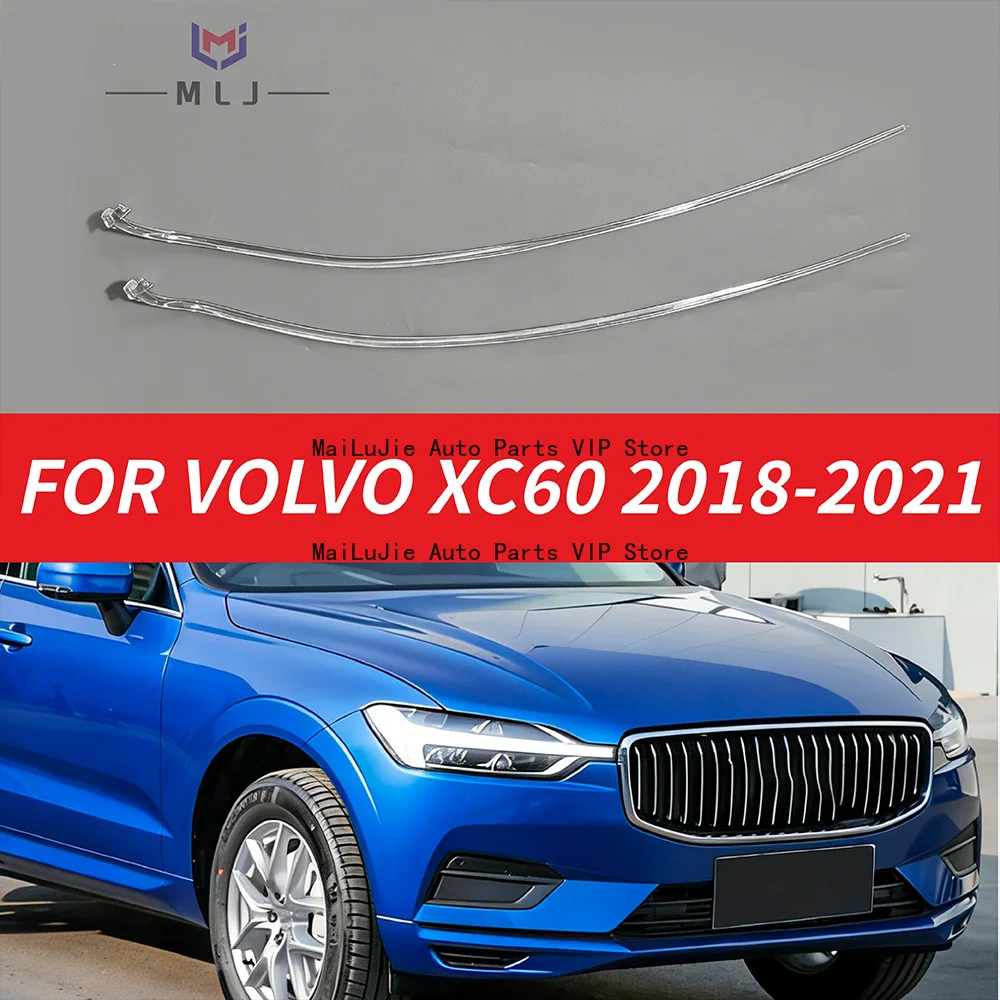 

For Volvo XC60 2018-2021 Acrylic Light Tube LED Headlight Daytime Running Light Guide Tube Strip Angel Eye Chip Car Accessories