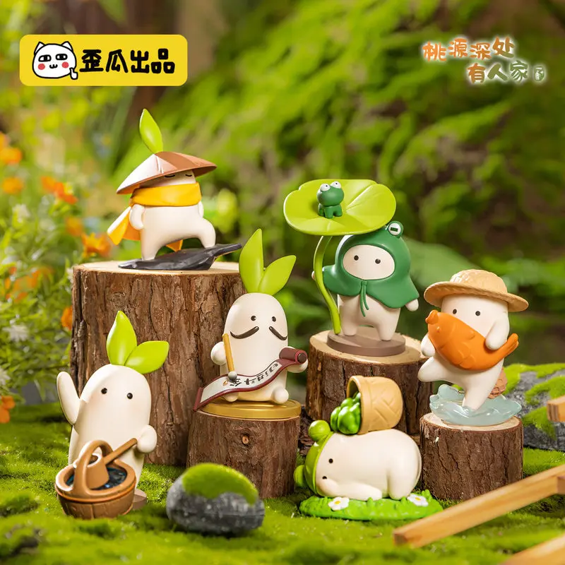 

The Core Of The Peach Blossom Valley Luoluo Mountain Series Blind Box Game Peripherals Fun Figurines Cute Decorative Gift