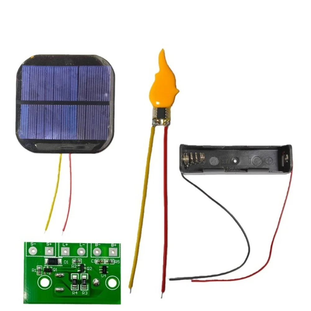 Simulation Flame Bulb Solar Candle Light For Outdoor Gardening Realistic Flickering Effect Compact And Portable
