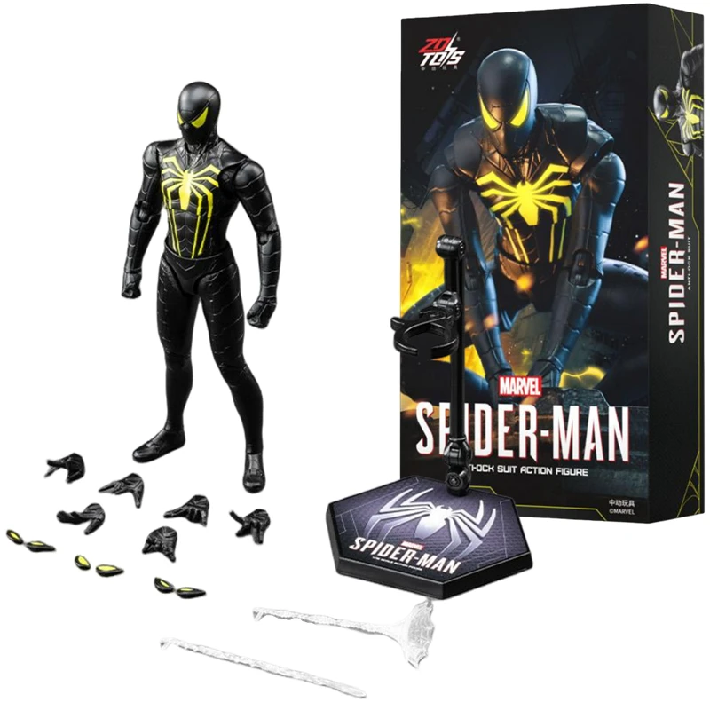 ZDTDS Original Spider-Man Brandneuer Day PUNK ANZUG Scarlet Spider 2099 FORTSCHRITTLICHER ANZUG 1/10 Marvel Actionfigur Modell Spielzeug Geschenk
