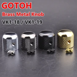 GOTOH VK1-18 / VK1-19 Dome Brass Metal Knob for Electric Guitar Bass