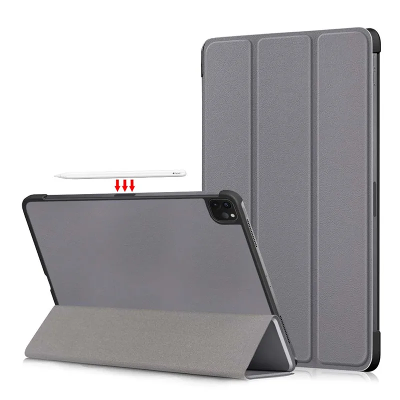 Case For Funda iPad Pro 11 Case 2020 2021 Tri-Fold PU Leather Magnetic Stand Tablet Coque For iPad Pro 11 2021 Case + Gift