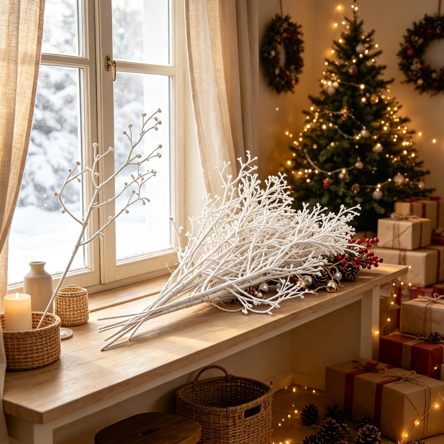 1/5pcs Artificial Plant Vases Home Table Christmas Tree Decoration Flower Scrapbooking Wedding Bridal Accessories Clearance Prop