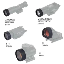 Tactical Rubber Lens Cover Cap Guard Protector For Red Dot Sight SF M300 M600 X300 X400 Weapons Light