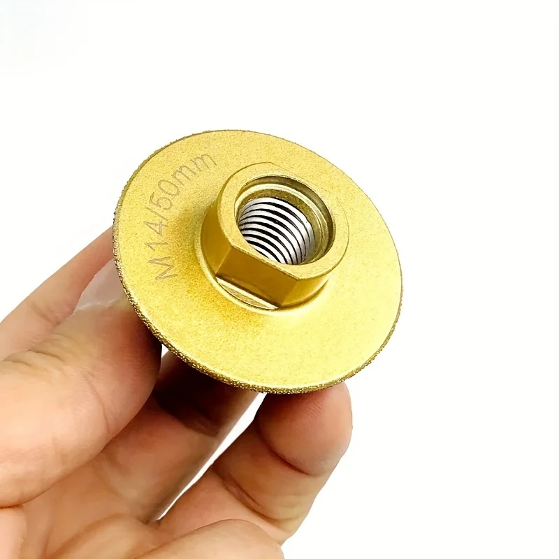 1 قطعة M14 ثقب شطب زاوية مستديرة من الزركون، قطر 38 ملليمتر