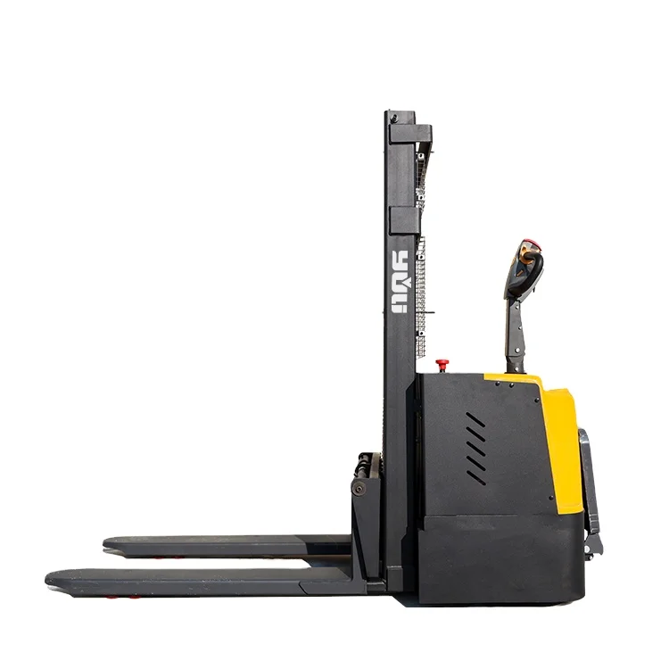 Electric 1 Ton 2 Ton Forklift With Pallet Station Driven 1.6m 2m 2.5m 3m 3.3m Stacker