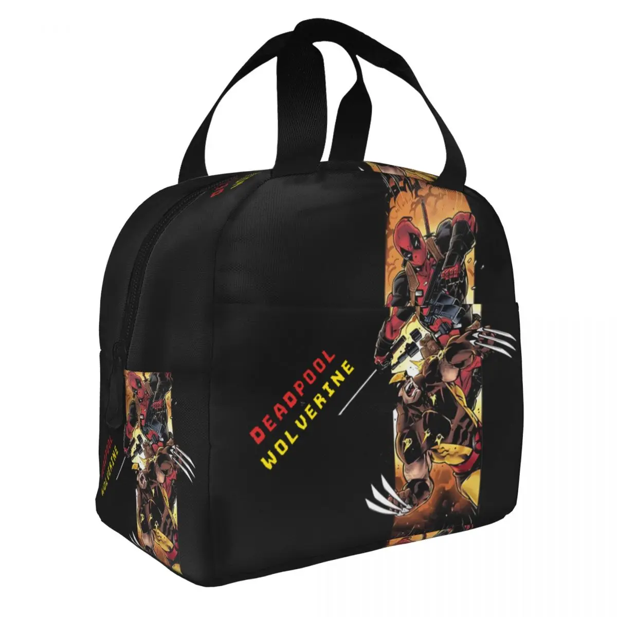 Tote For Kid Marvel Deadpool Wolverine Film Food Pouch Reusable Superheroes For Travel Insulated Case