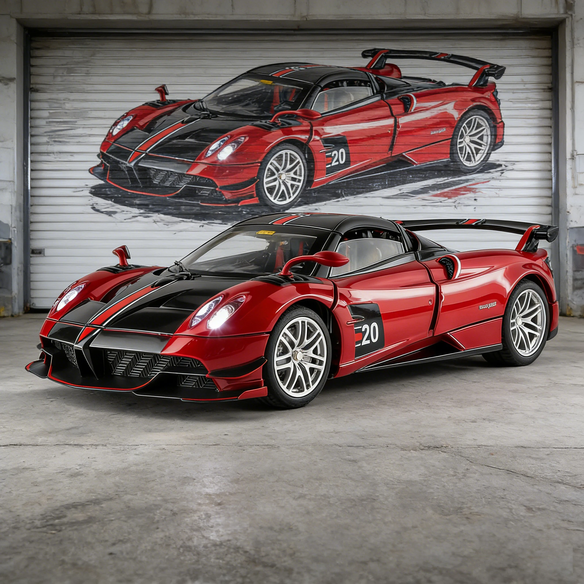 

1:32 Pagani Huaya alloy car imitation real sports car car model children's toy car ornaments boy gift
