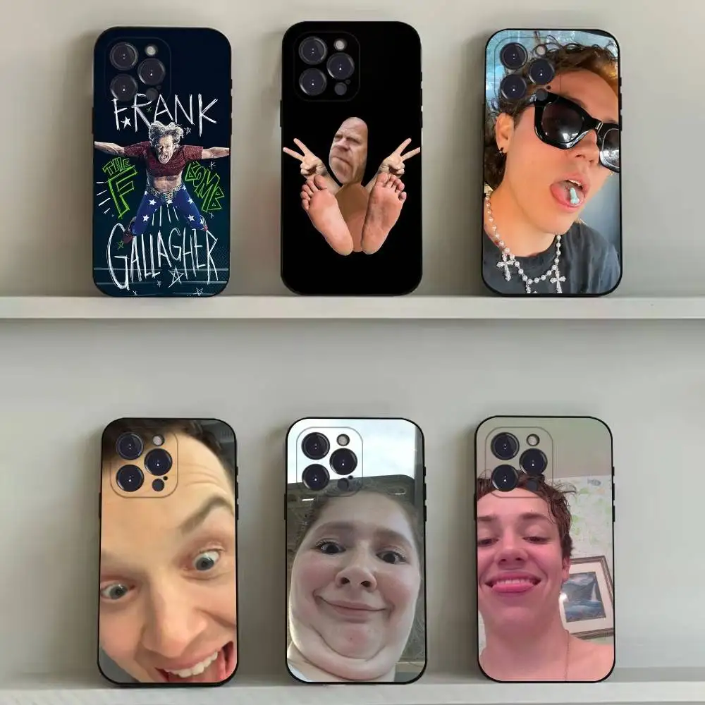 

Funny S-Shameless Gallagher Phone Case For iPhone 16,15,14,13,12,11,Pro,Max,Plus,X,XS,SE4,E,Mini,Soft Black Case