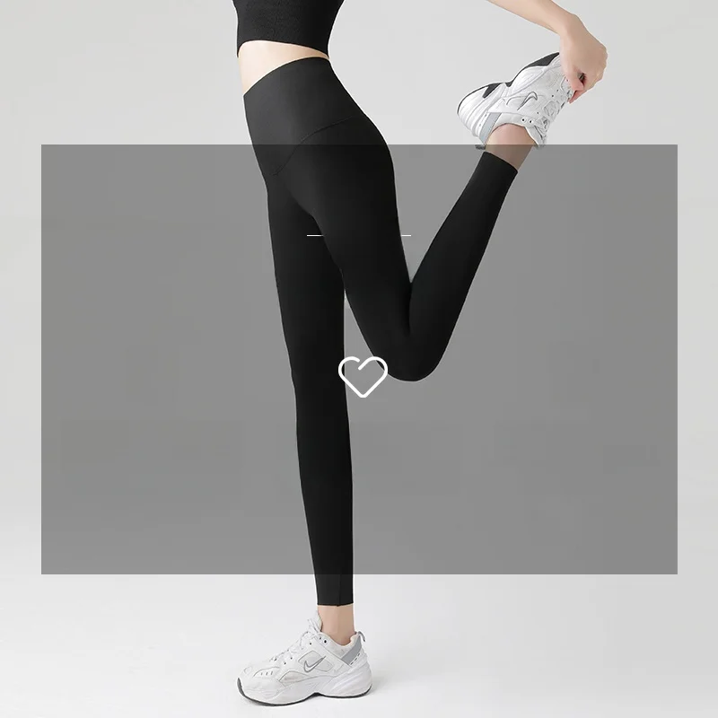 กางเกงโยคะผู้หญิง ยี่ห้อ Fitn ark รุ่นบาง สำหรับฤดูใบไม้ผลิและฤดูใบไม้ร่วง ใช้เป็นเสื้อคลุมด้านนอกได้ ช่วยยกกระชับสะโพก