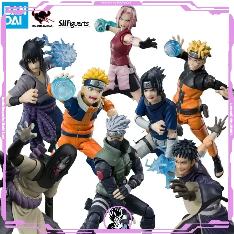 In Stock Bandai SHFiguarts 2.0 Jiraiya Kakashi Hatake No. 1 Naruto Top 99 Sasuke Orochimaru Uchiha Madara SHF Anime Figure Toy