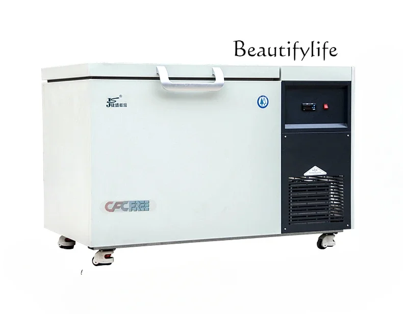 Ultra-low temperature freezer-60 scientific research experimental industrial refrigerator-135 degree horizontal  deep freezing