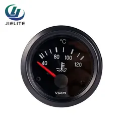 VDO 12V 24V Water Temperature Gauge Water Thermometer 40-120C Water Temperature Sensor Meter 52MM Diesel Generator Set Parts