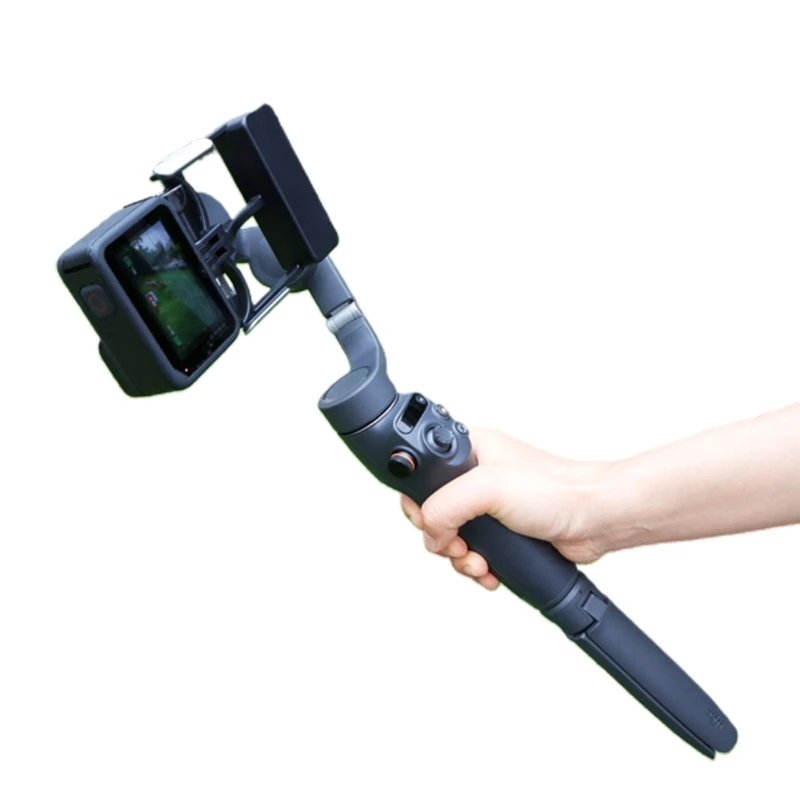 Leichter Handstabilisator, Gimbal-Adapter, Montageplatte mit Rändelschraube für OM 6, 5, 4, 3, Action-Kameras, Montageteil – Detail 6