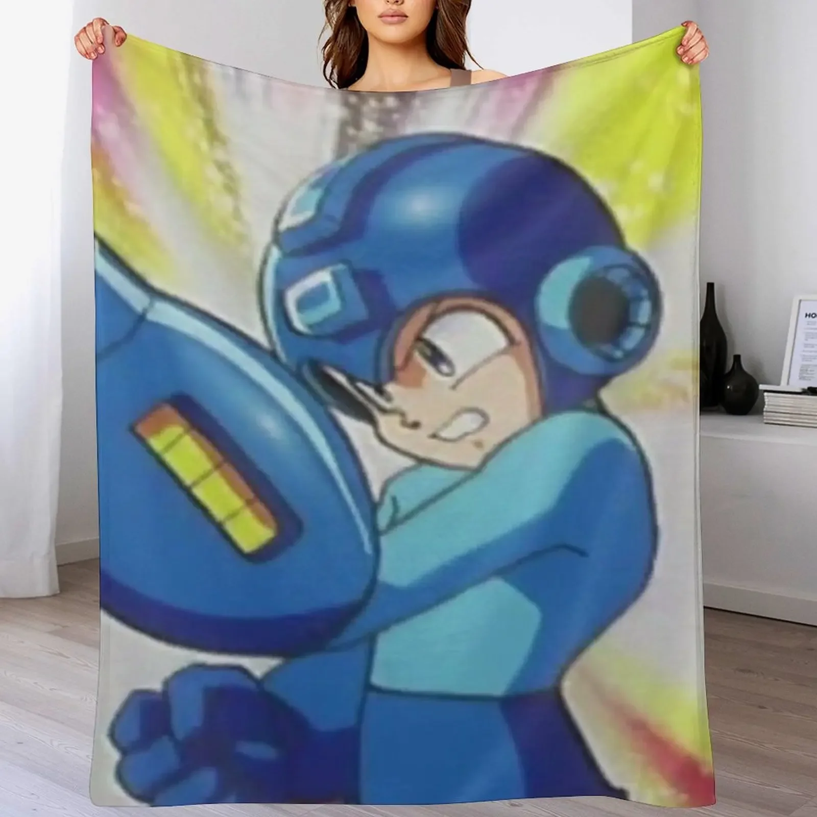 

New Mega Man 8 Intro Throw Blanket For Decorative Sofa Blankets For Bed Sleeping Bag Blankets For Sofas Blankets