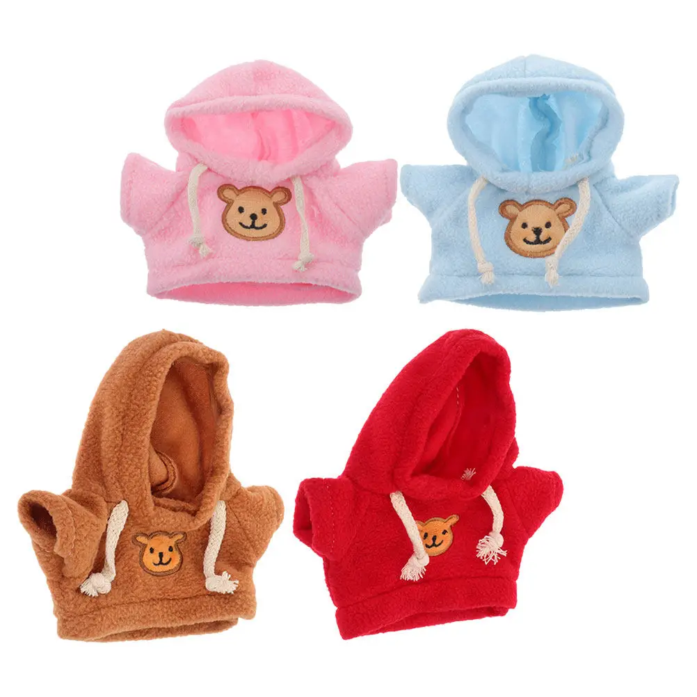 4Pcs Replaceable Bear Hoodies Soft Fabric Soft for Small Stuffed Animal Apparel Bear Clothes Accessories Clothes