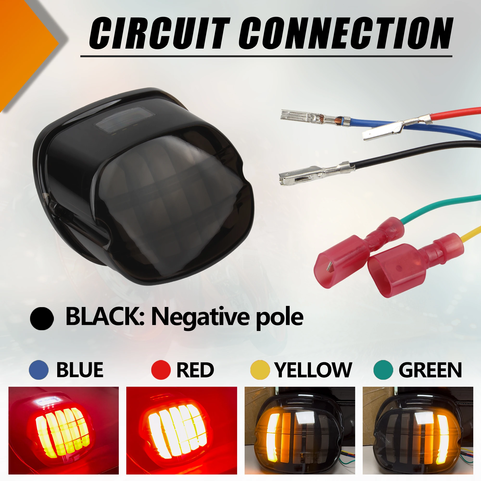 Motorcycle Led Brake Tail Light Fits For Harley Touring Electra Glide Road Glide Softail Sportster XL883 XL48 Dyna FLD Fat Boy view 3