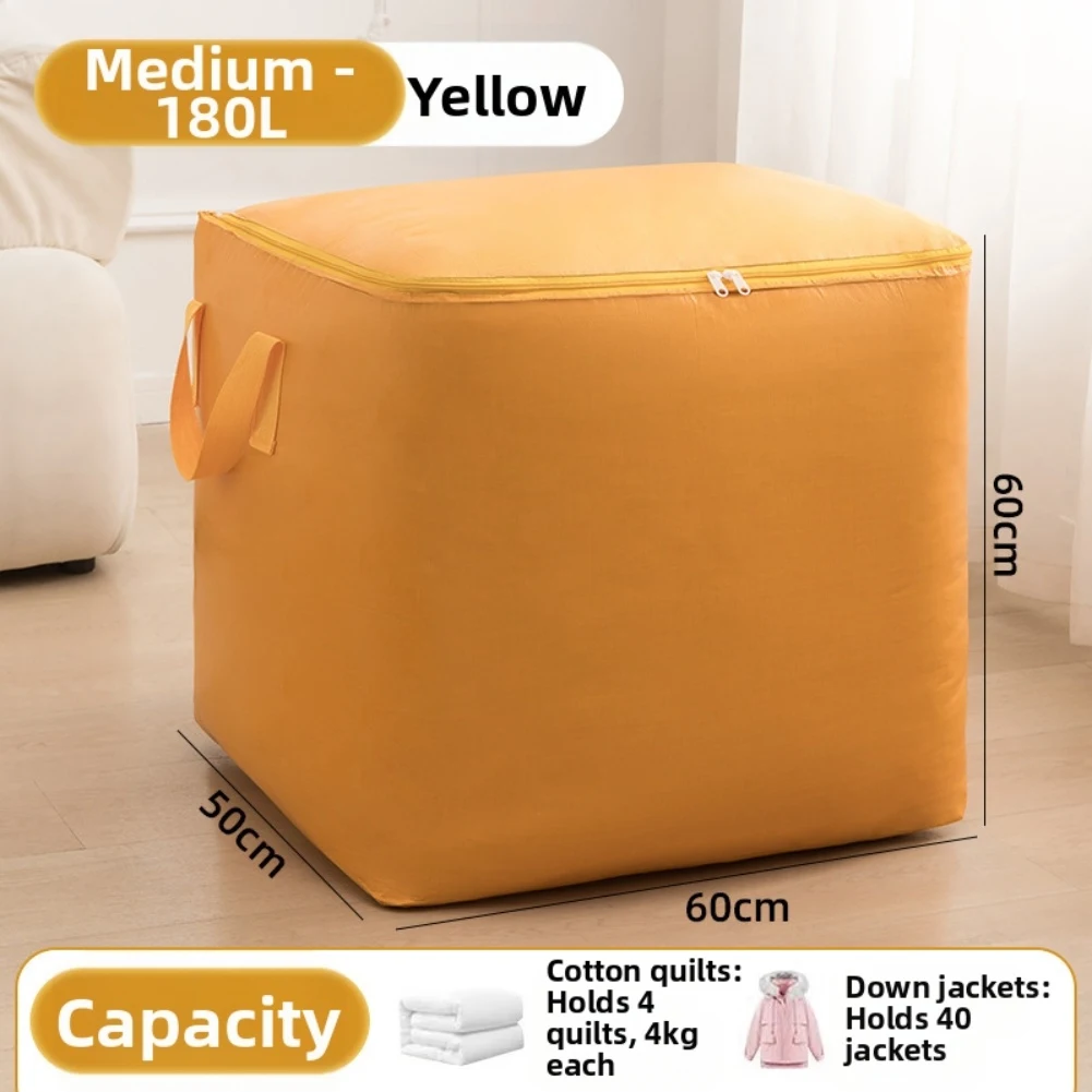 

2/4 Pcs Storage Bag Extra Large Duty Moving Bag Waterproof Foldable Easy To Organize Winter Clothing, Shoes And Quilt Storage