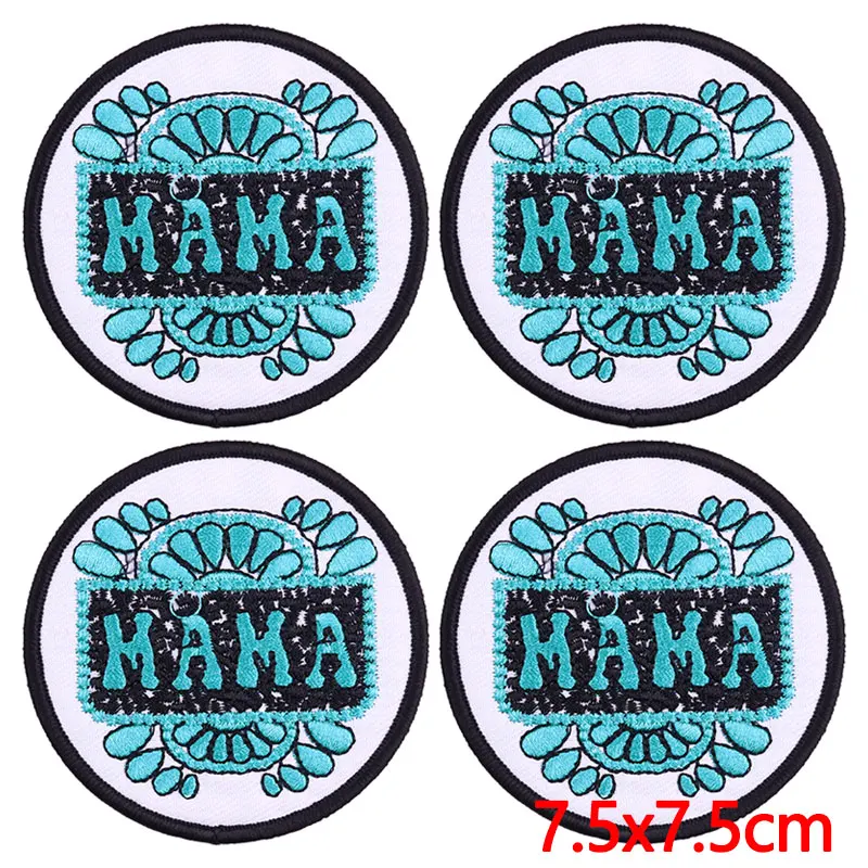 10PCS Wholesale Cartoon Letters Embroidered Patches for Clothing Fusible Patch DIY Iron On Patches On Clothes Hat Backpack Badge