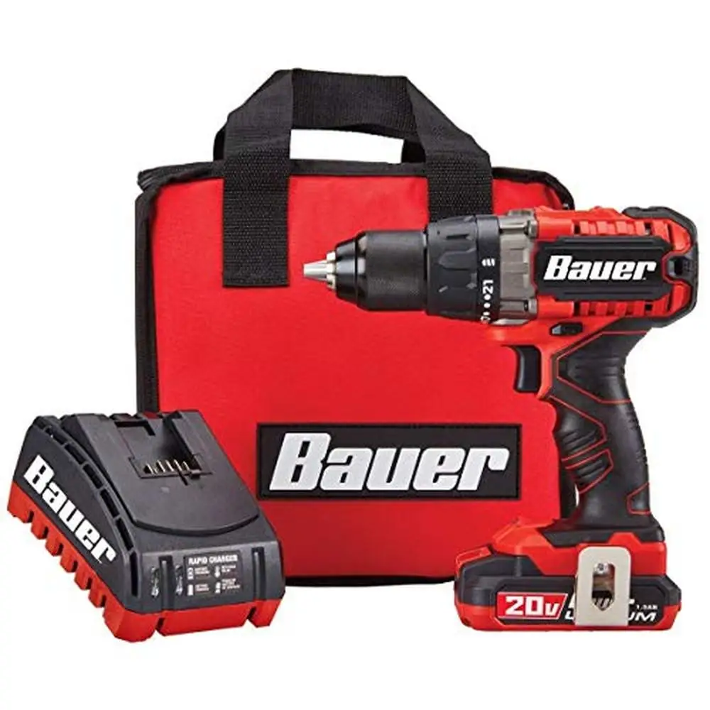 20V Bauer Hyper max Lithium Bohrer/Treiber Kit kompakter leichter Hochleistungs-Ganzmetall-Zahnrad konstruktion Zwei-Gang-Wahlschalter