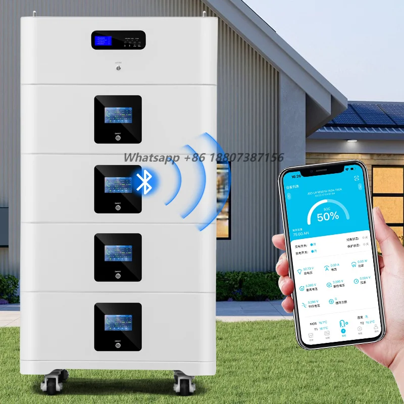 15kWh Rechargeable Lithium Battery for Solar System Home Appliances Energy Storage LiFePO4 6000 Cycles 200Ah Stackable IP65