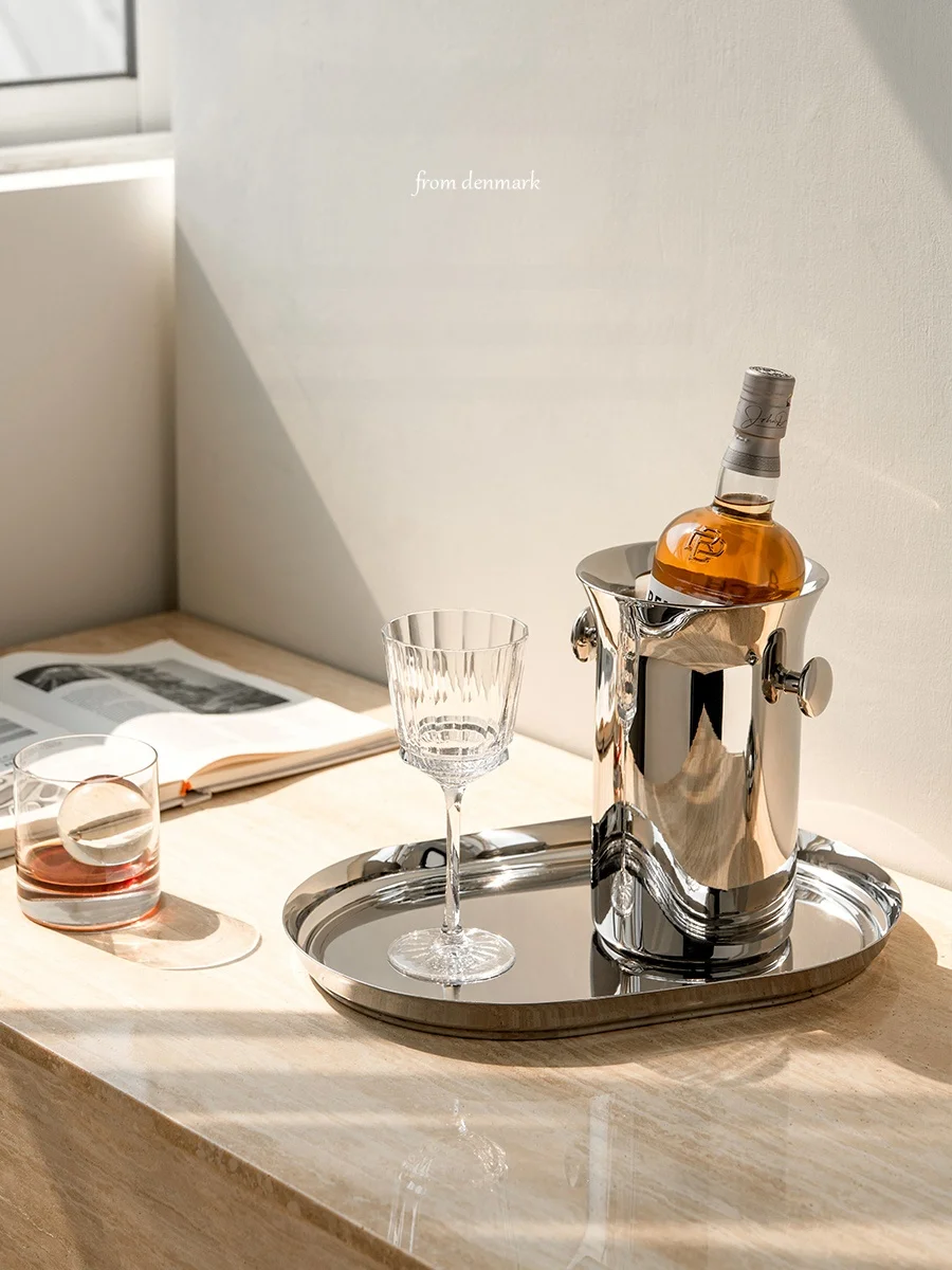 

Европейское ведерко для шампанского и вина из нержавеющей стали, декоративное украшение для гостиничных номеров, подарок для гостей