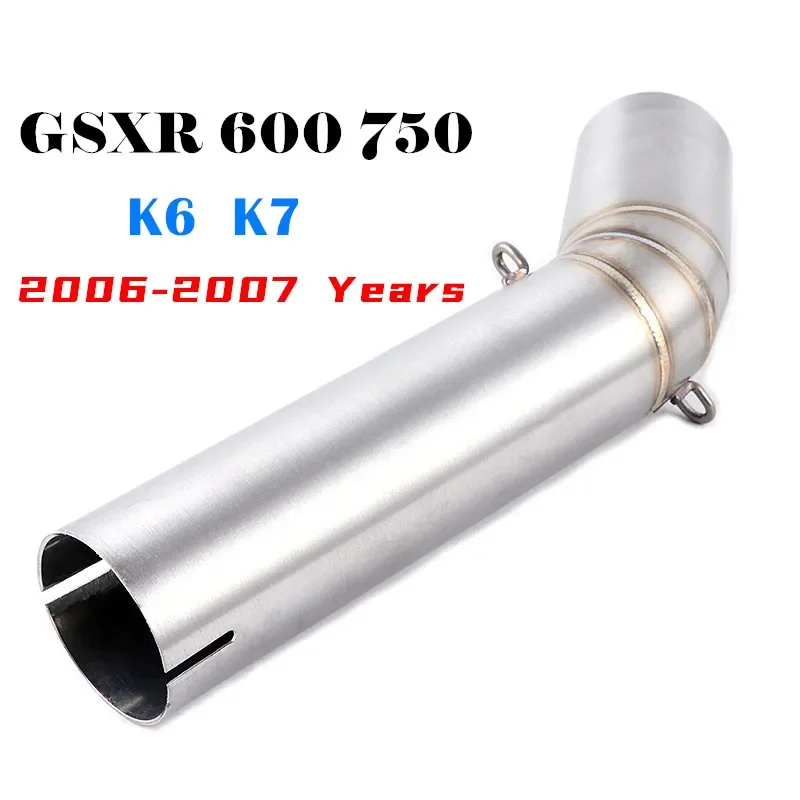 Motorcycle Exhaust For Suzuki GSXR 600 750 K6 K7 K8 Modified Exhaust Muffler Escape Middle Link Pipe