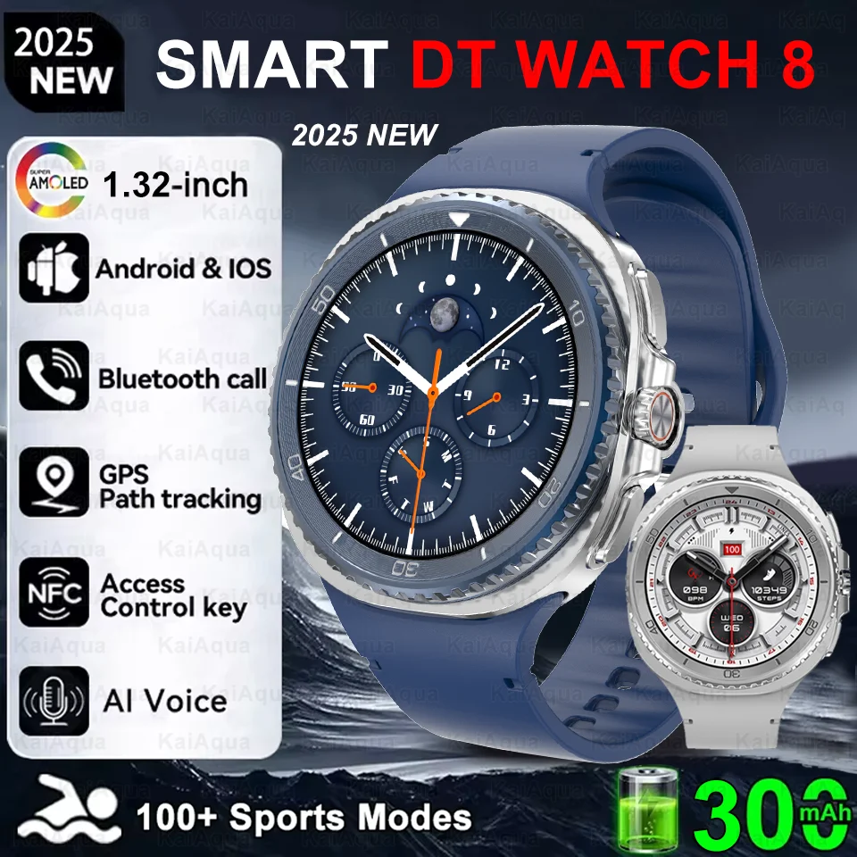 

Часы 8 Ultra Classic Смарт-часы с памятью для мужчин AMOLED Call Chat GPT Часы 3ATM Водонепроницаемые спортивные фитнес-смарт-часы Новые